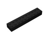 LEGO Uyumlu Yapı Taşı 2x10 Siyah Renk
