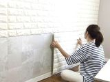 3D Tuğla Desenli Kendinden Yapışkanlı Duvar Paneli 58x38 cm