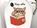Decohandy Klozet Etiketi Keep Going Kedi
