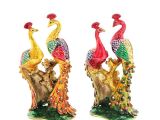 Swarovski Taşlı Tavuskuşu Figürü