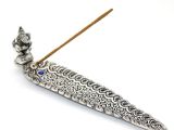 Metal Kayık Ganeşa Tütsülük Model 4