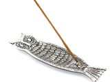 Metal Kayık Baykuş Tasarımı Tütsülük Model 1 
