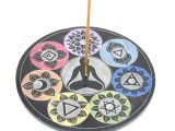 Obsidian Taşı 7 Çakra (Chakra) Tasarımı Tütsülük 
