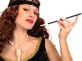 Siyah Retro Charliston Saç Bandı & Sigaralık