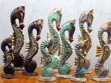 Ahşap 3'lü Denizatı Kumlu 