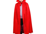 Kırmızı Renk Yakalı Pelerin Çocuk Boy 90 cm