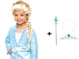 Karlar Ülkesi Frozen Elsa Kostüm Seti Çocuk Boy