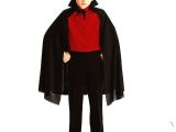 Siyah Yakalı Dracula Pelerini