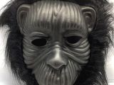 Siyah Eva Goril Maskesi Peluş Tüylü Orangutan Model