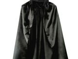 Siyah Renk Yakalı Halloween Pelerini 90 cm