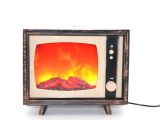 TV Tasarımlı Ledli Şömine Lamba 