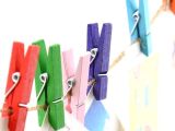 Ahşap Renkli Mini Mandal 100 Adet