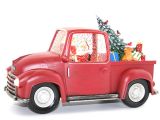 Araba Tasarımlı Işıklı Müzikli Noel Baba Kar Küresi 