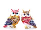 Swarovski Taşlı 2'li Baykuş Seti 
