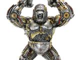 Steampunk Polyester Orangutan Figürü 