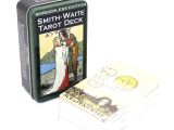 Metal Kutulu Tarot Kartı Smith-Waite