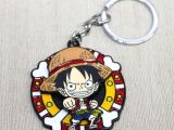 Metal Dönen Luffy Anahtarlık 