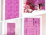 Ekstra Metalize Rose Gold Disko Kapı Perdesi
