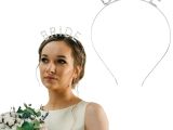 Bekarlığa Veda Bride Tacı Gümüş Renk