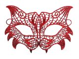 Kırmızı Dantel Masquerade Maskesi 8 No
