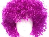 Koyu Mor Violet Renk Afro Bonus Parti Peruğu