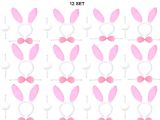 Pembe Tavşan Kostüm Seti – Taç, Papyon, Ponpon (12’li Paket)