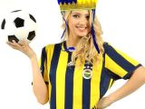 Sarı Lacivert Taraftar Tüylü Saç Bandı