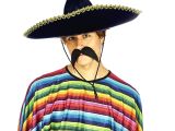 Sombrero Meksika Şapkası Altın Şeritli Yetişkin Boy 