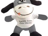 Oyuncak Peluş Eşeklik Ettim Tişörtlü Eşek 