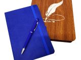 Ahşap Kutulu Defter ve Kalem Seti 
