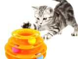  3 Katlı Kedi Oyuncağı Turntable Cat Toy