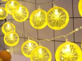 2m 10 Led Pilli 2 Kademeli Limon Led Işık 