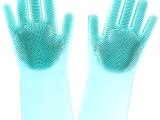 Sihirli Isıya Dayanıklı Silikon Çok Amaçlı Bulaşık Eldiven Fırçası Magic Gloves
