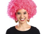 Pembe Renk Kıvırcık Afro Bonus Parti Peruğu