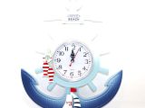 Ahşap Marin Dümenli Ve Çapa Tasarımı Saat Model 1 