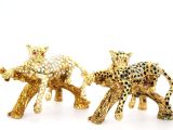 Swarovski Taşlı Tekli Leopar Model 3
