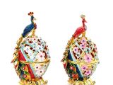 Swarovski Taşlı Tavuskuşu Yumurta 