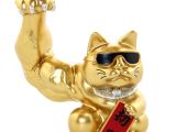 Polyester Şanslı Kedi Figürü Model 3 
