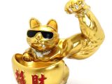 Polyester Şanslı Kedi Figürü Model 4