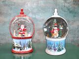 Kardan Adam Ve Noel Babalı Işıklı Müzikli Kar Küresi 