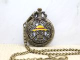 One Piece Tasarımlı Köstekli Saat 