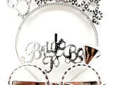 Bride To Be Yazılı Taç ve Bride To Be Yazılı Gözlük Seti Gümüş Renk