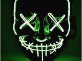 LED Işıklı Yeşil Maske