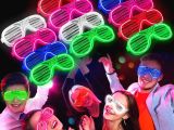 Glow Işıklı Panjur Parti Gözlüğü 12 Adet