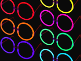 Glow Stick Yuvarlak Parti Gözlüğü 6 Adet