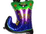 Halloween Çizmeli Kara Kedi Folyo Balon 
