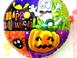 Halloween Örümcekli Kabaklı Folyo Balon 18 inç