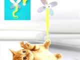 Kelebek Model Elastik Kendinden Yapışkanlı Kedi Oyun Oltası 