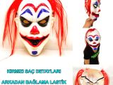 Kızıl Saçlı Joker Palyaço Maskesi 