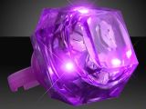 Kristal Tasarımlı Led Işıklı Mor Yüzük